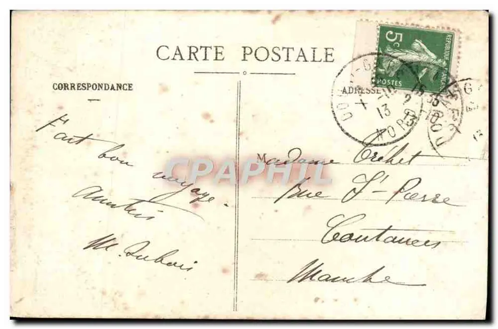 Douai — Boulevard Delbecque — E.D. (éditeur) - Verso