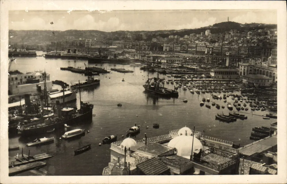 Algésiras — Vista geral e o Porto — Éditions Photo Feullet, Alger - Frente
