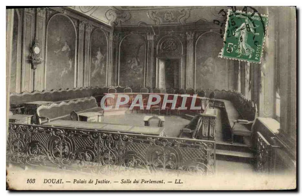Douai — Palast der Gerechtigkeit — Sitzungssaal des Parlaments — LL. — n° 103 - Vorderseite