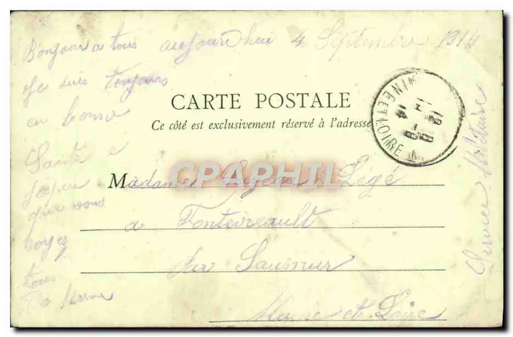 Montmorency — Castelo do duque de Dino — E.H. Paris, n°32 - Verso