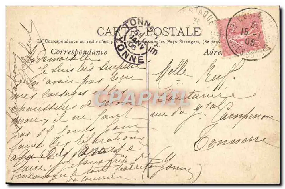 Marselha. 3.- O Parque Borély — Mégasile Général, Marselha - Verso