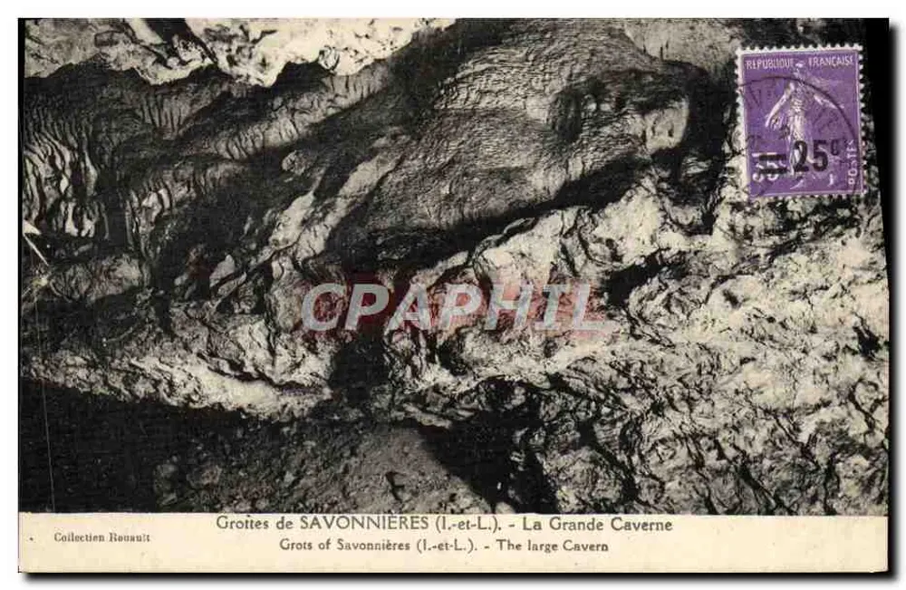Höhlen von SAVONNIÈRES (L.-et-L.) - Die Große Höhle — Sammlung Rouault - Vorderseite