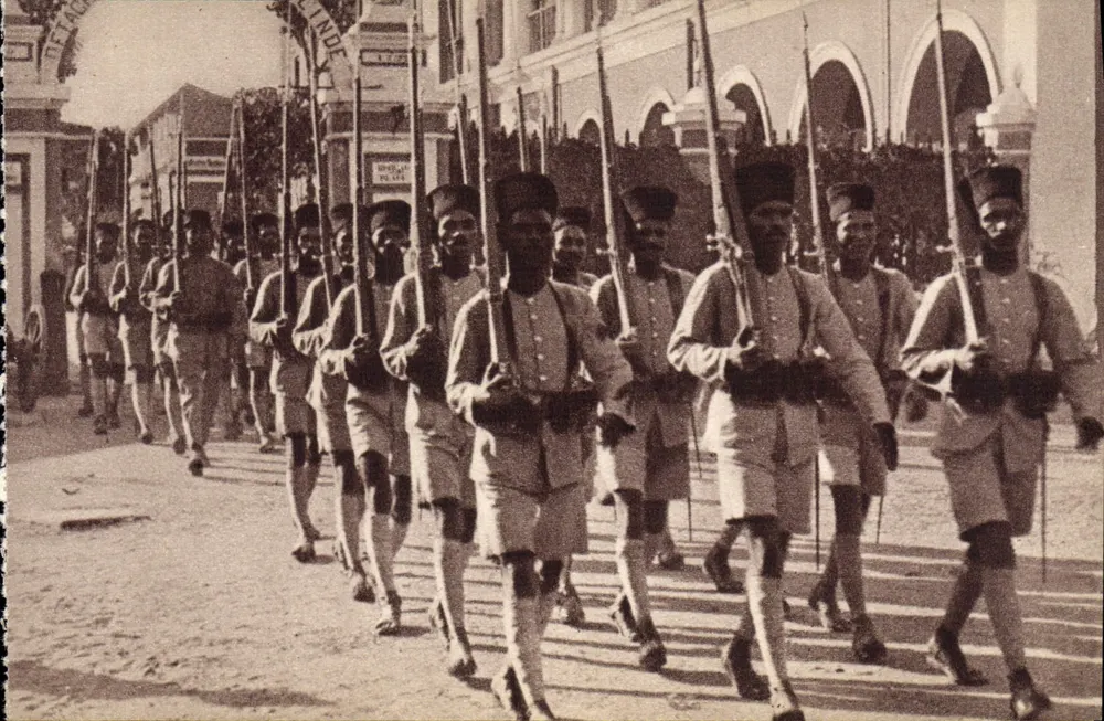 Koloniale Truppen — Indien — Georges Lang, Paris - Vorderseite