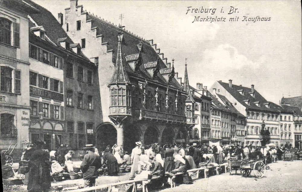 Freiburg i. Br. - Marktplein met winkelcentrum — Dr. Trenkler Co., Leipzig, n° 57 - Voorkant