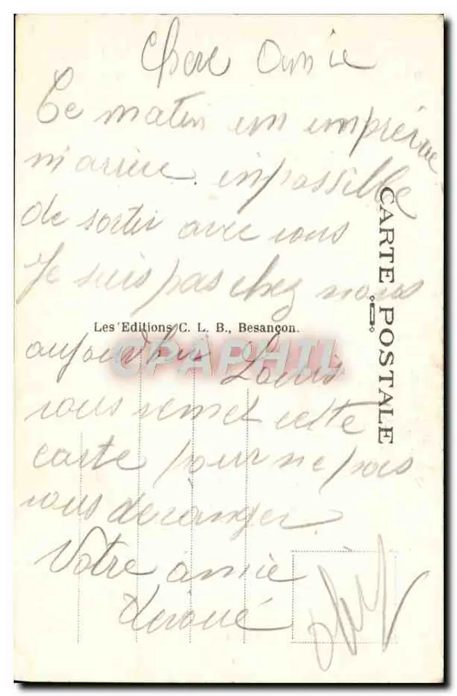 FALLONE Charles, Künstler-Akkordeonist, der König des Diatonischen — 1. Preis des Wettbewerbs in Mons (Belgien), 20. März 1904 — mit seiner kleinen Familie - Rückseite