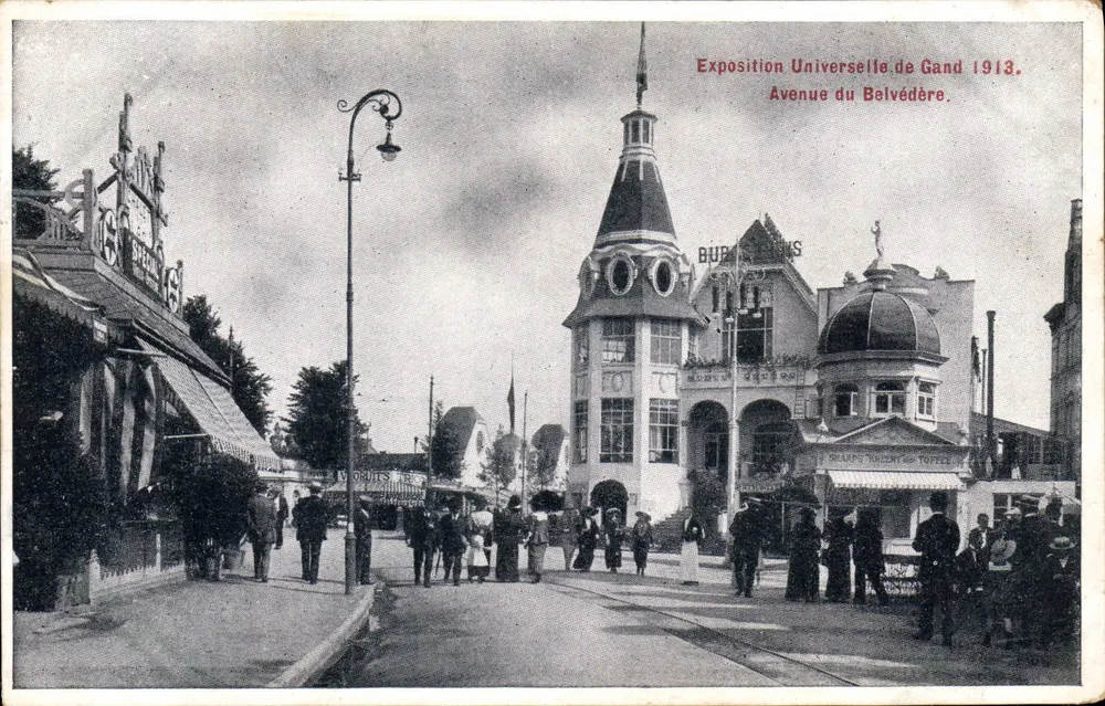 Weltausstellung von Gent 1913 — Avenue du Belvédère — Verlag unbekannt - Vorderseite