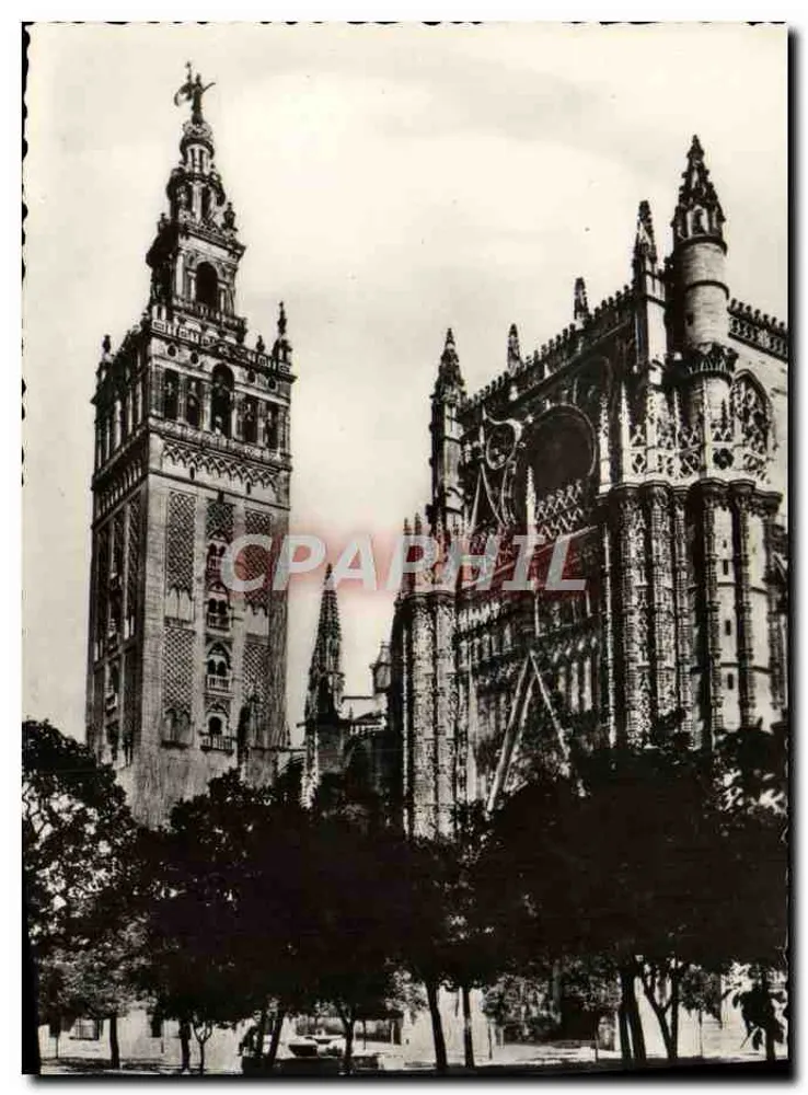 Sevilha — Pátio dos Laranjais e Catedral — Heliotopia Artística Madrid - Frente