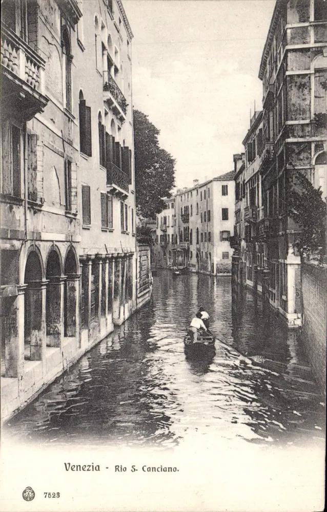 Veneza - Rio S. Canciano — editor Brunner & C., Como e Zürich, n° 7528 - Frente