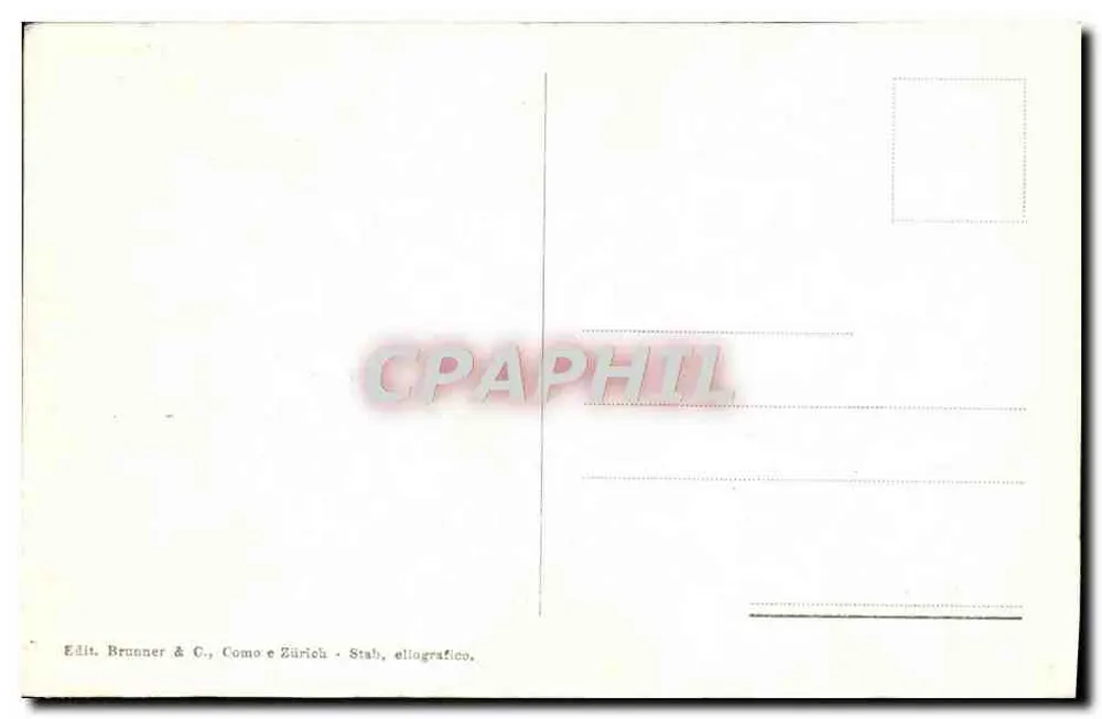 Veneza - Rio S. Canciano — editor Brunner & C., Como e Zürich, n° 7528 - Verso