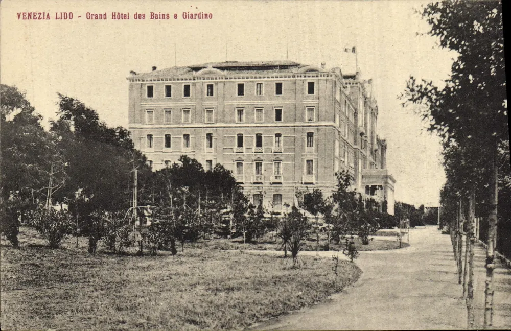 Venezia Lido - Grand Hotel des Bains e Giardino — Verlag Cartolina Postale, n° 31354 - Vorderseite