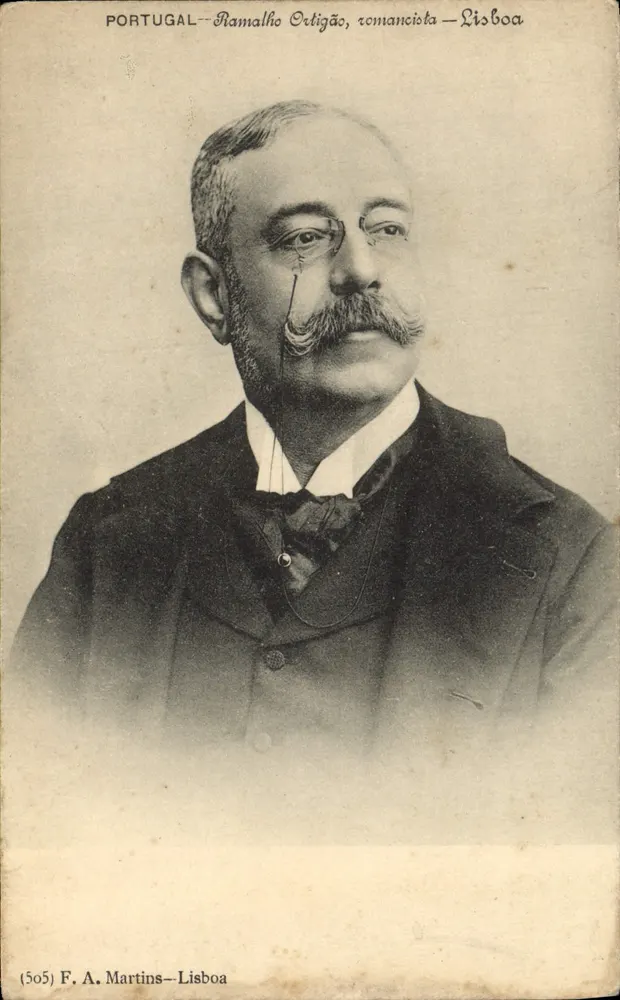 Ramalho Ortigão, Schriftsteller — Lissabon — F. A. Martins - Vorderseite