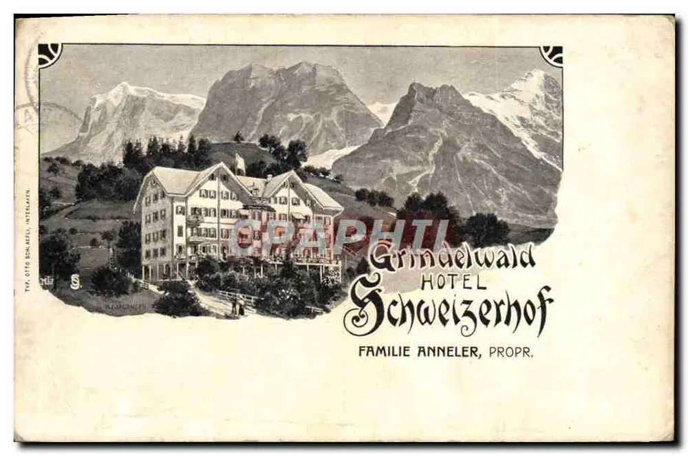 Grindelwald — Hotel Schweizerhof — Familie Anneler, Eigentümer - Vorderseite