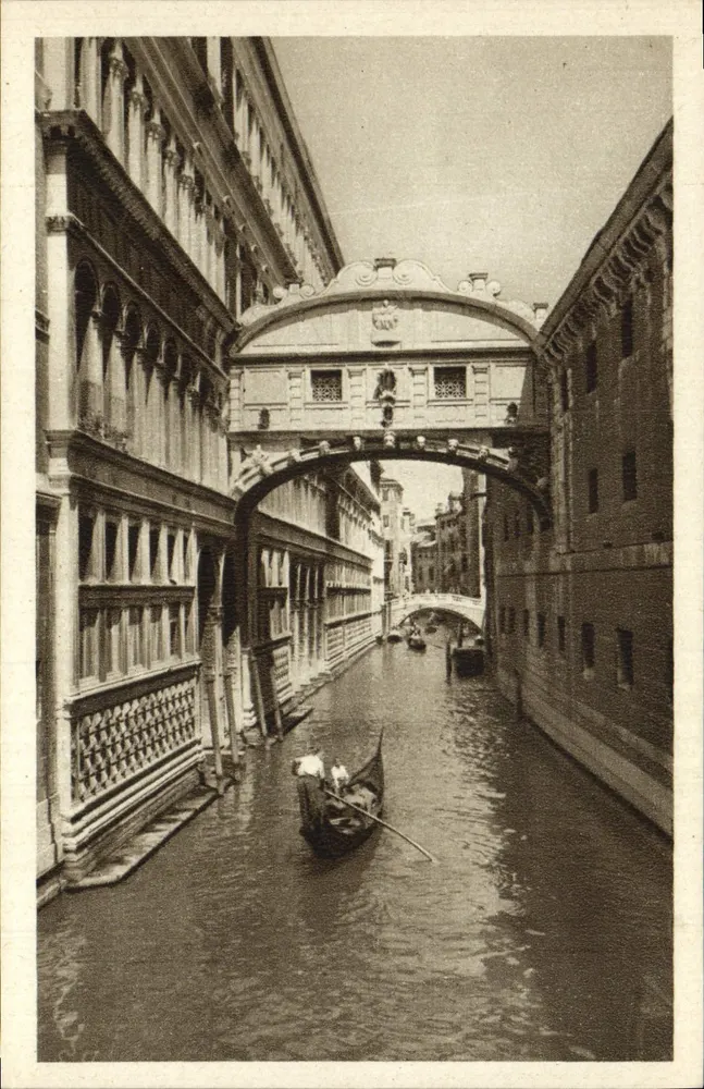 Veneza — O Ponte dos Suspiros — editor Zago - Frente