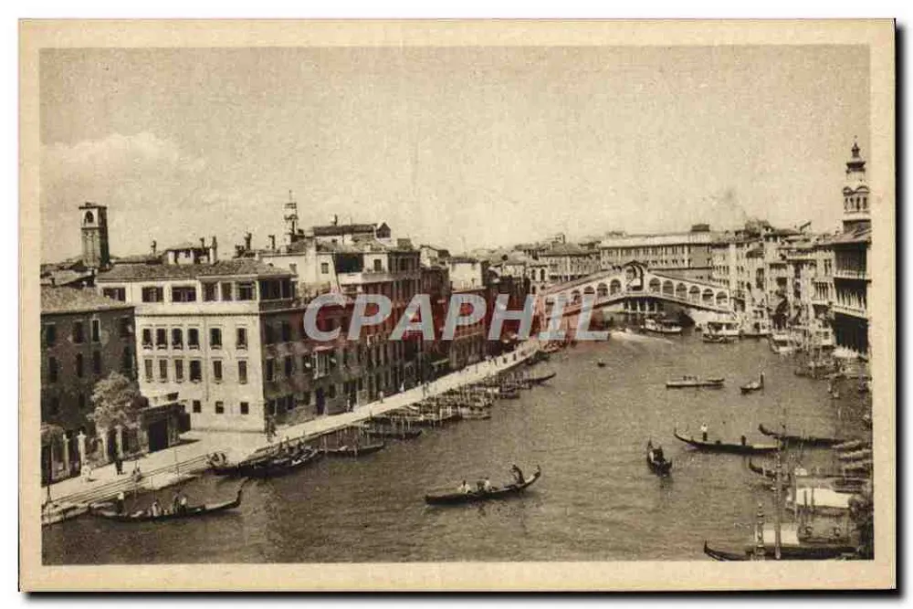 Veneza — O Grande Canal e o Ponte do Rialto — editor Zago - Frente