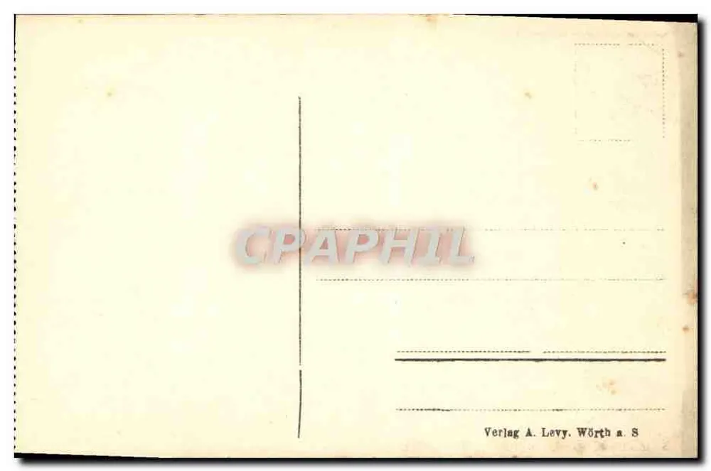 Wörth a. S. — Denkmal des 46. Infanterieregiments Niederschlesien — Verlag A. Levy - Rückseite