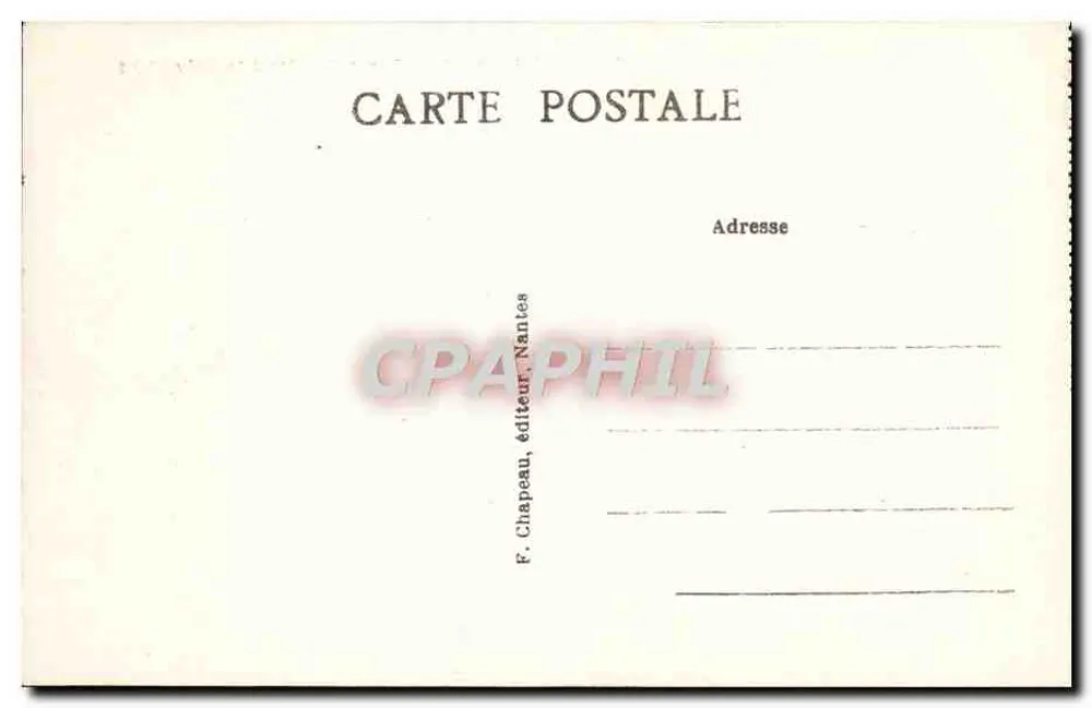 Pornic (Loire-Inf.) — Diante da Costa da Noëveillard — F. Chapeau, editor em Nantes - Verso