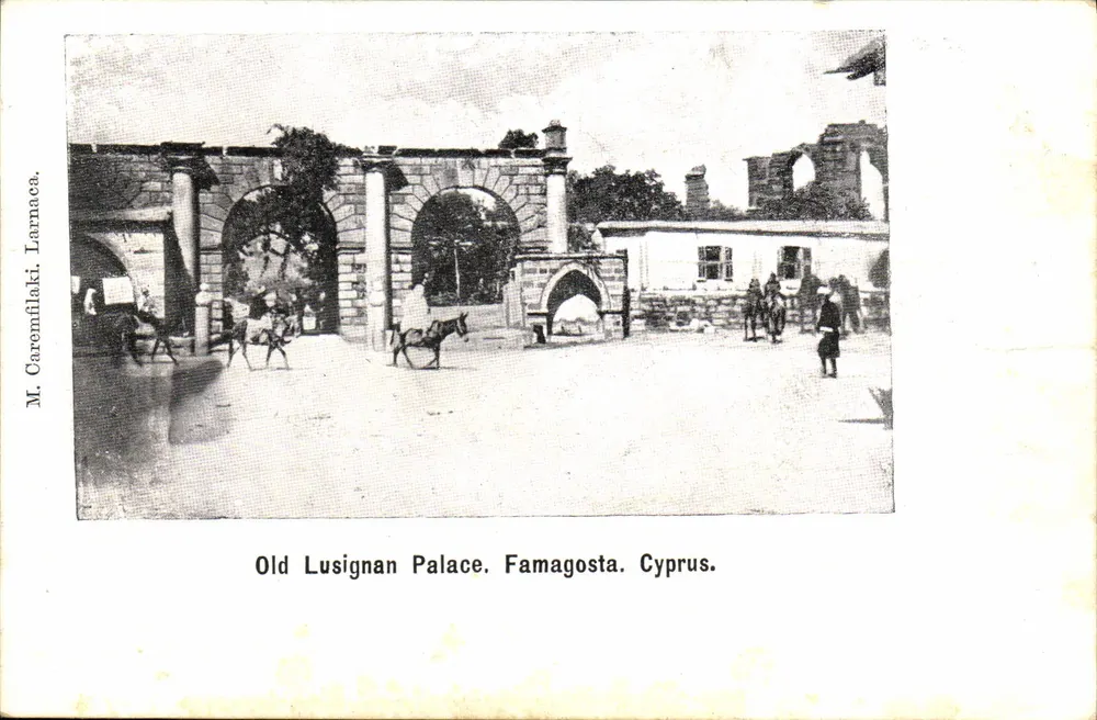 Ancien Palais Lusignan à Famagouste — Cypruse — éditeur M. Caremflaki, Larnaca - Recto