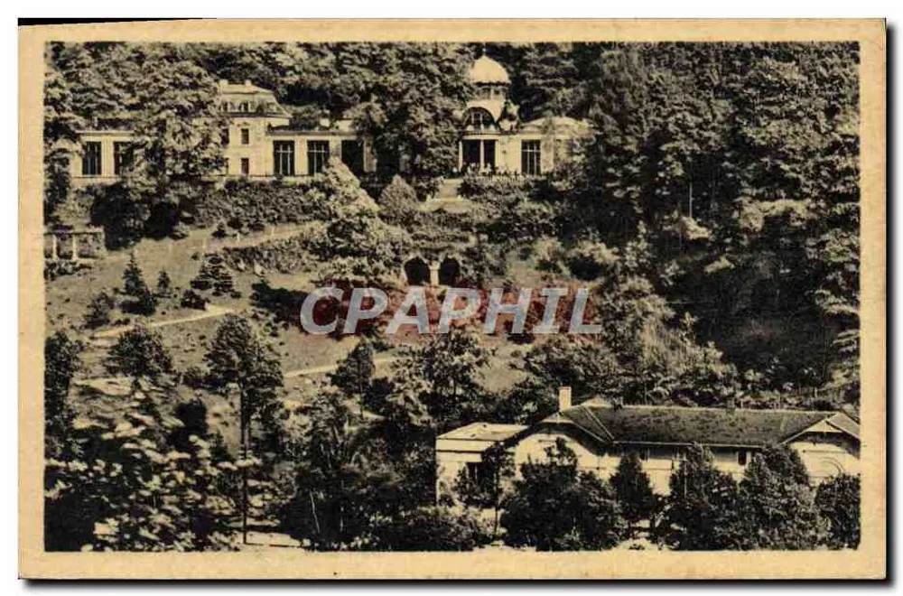 Lázně Kyselka — Ansicht der Gebäude und des Parks — Verlag ORBIS, Nr. 165 - Vorderseite