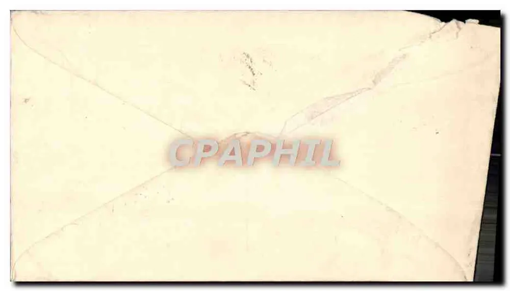 Costa Rica — Brief an Paris — 10 Centimos Briefmarke - Rückseite