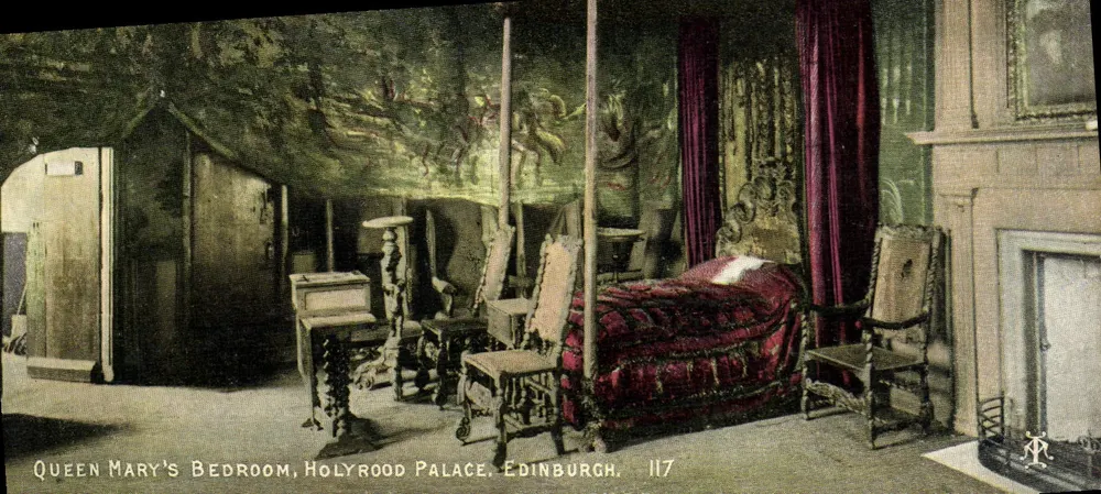 Sala da Rainha Maria, Palácio de Holyrood, Edimburgo — Fotógrafo A. Inglis, n° 117 - Frente