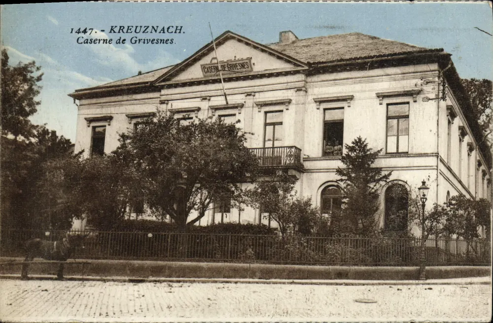 Kreuznach — Grivesnes Kasernen — unbekannter Verleger, Nr. 1447 - Vorderseite
