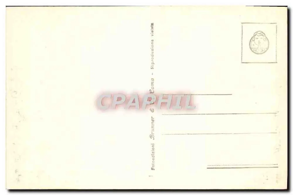 Frascati — Wila Falconieri — wydawca Brunner & C. Coma - Rewers