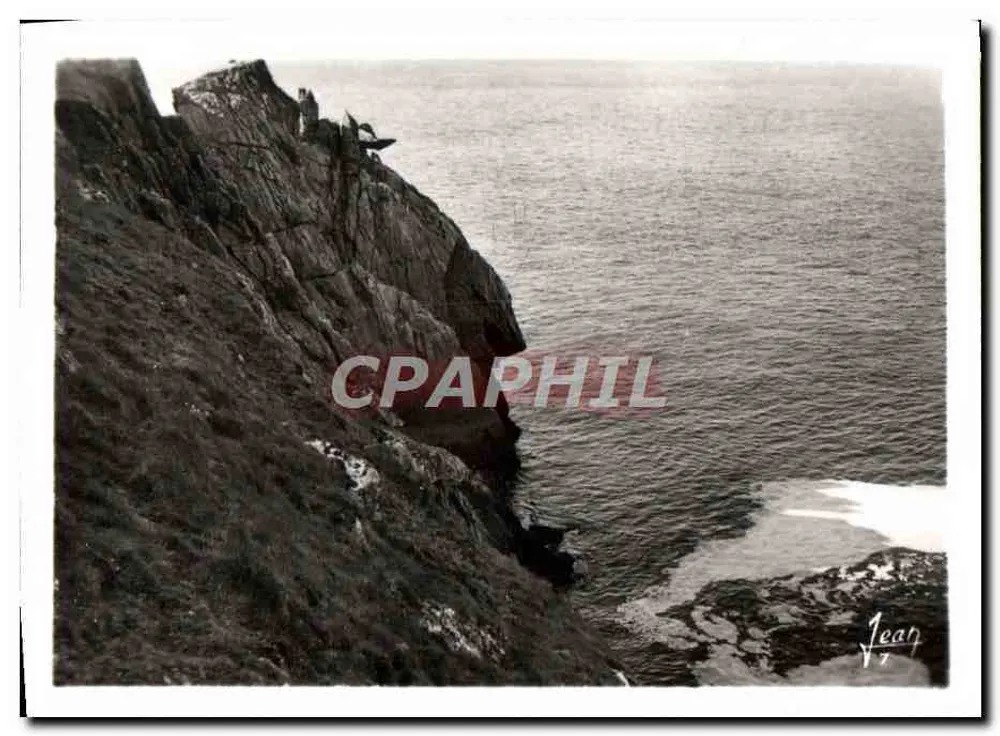 Vista de falésias costeiras — fotografia assinada Jean - Frente