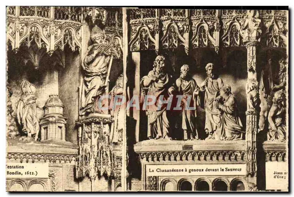 जाने बैठी चनानी बच्चा सेवा के सामने — छाप की गई दृश्य — प्रकाशक ईसा और एलिट, श्रृंखला 'एंटेशन बोंडिन, 1612' - आगे