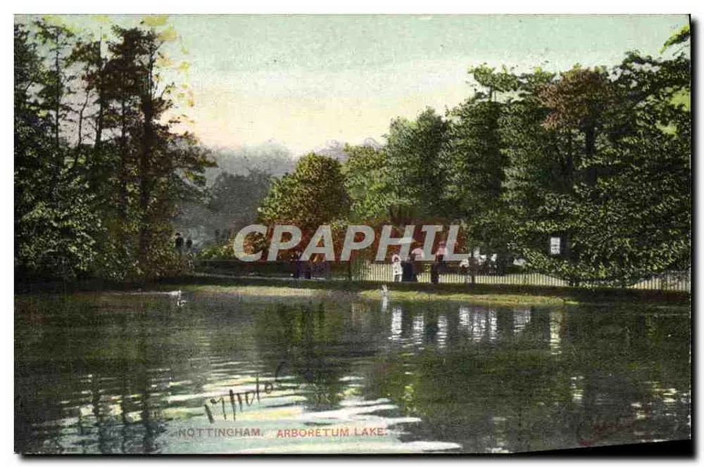 Nottingham, Arboretum Lake — Tuck's Post Card (Reg.) - Vorderseite