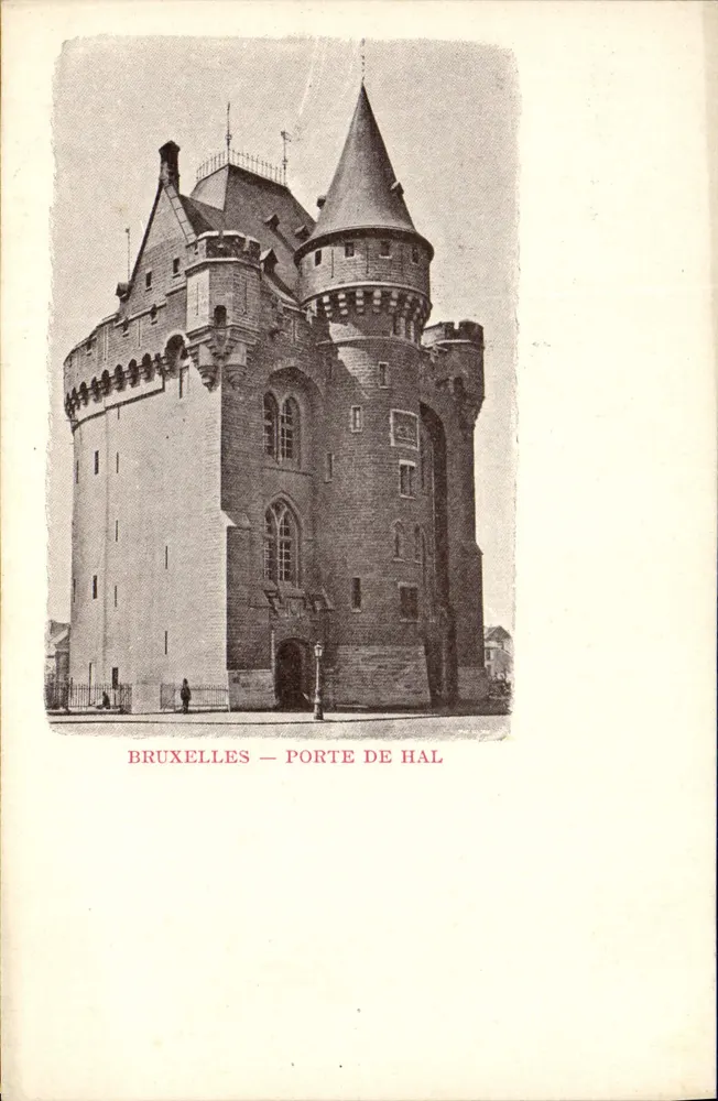 Bruxelas — Porta de Hal — editor desconhecido, número de série não visível - Frente