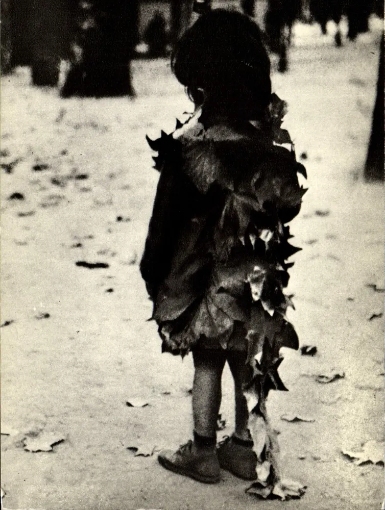 Das kleine Mädchen mit welken Blättern — Édouard BOUBAT — Serie 'Meisterwerke der Fotografie' (1950) - Vorderseite