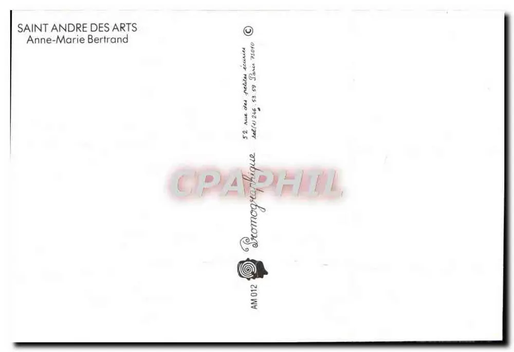 La Gentilhommière — Paris — Verlag Saint André des Arts - Rückseite