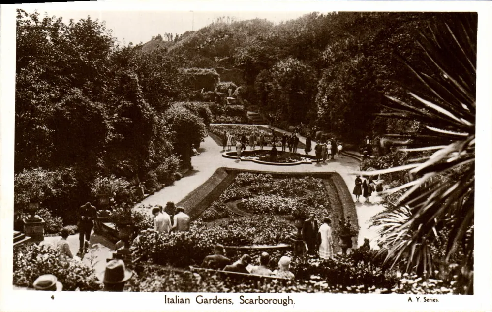 Jardines italianos, Scarborough — A.Y. Series, n°4 - Anverso
