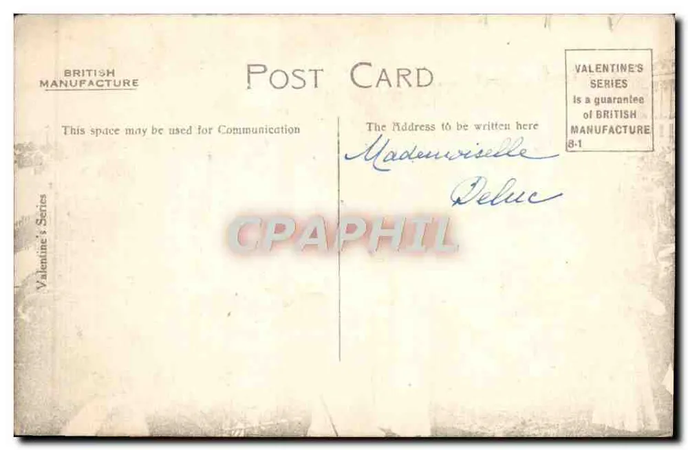 Brunswick Lawns, Hove — menigte onder paraplu's — Valentine's Series n°31501 - Achterkant