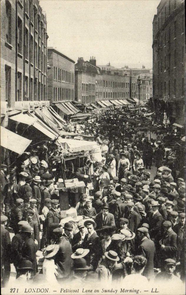 LONDON — Petticoat Lane on Sunday Morning — LL. — n° 271 - Vorderseite