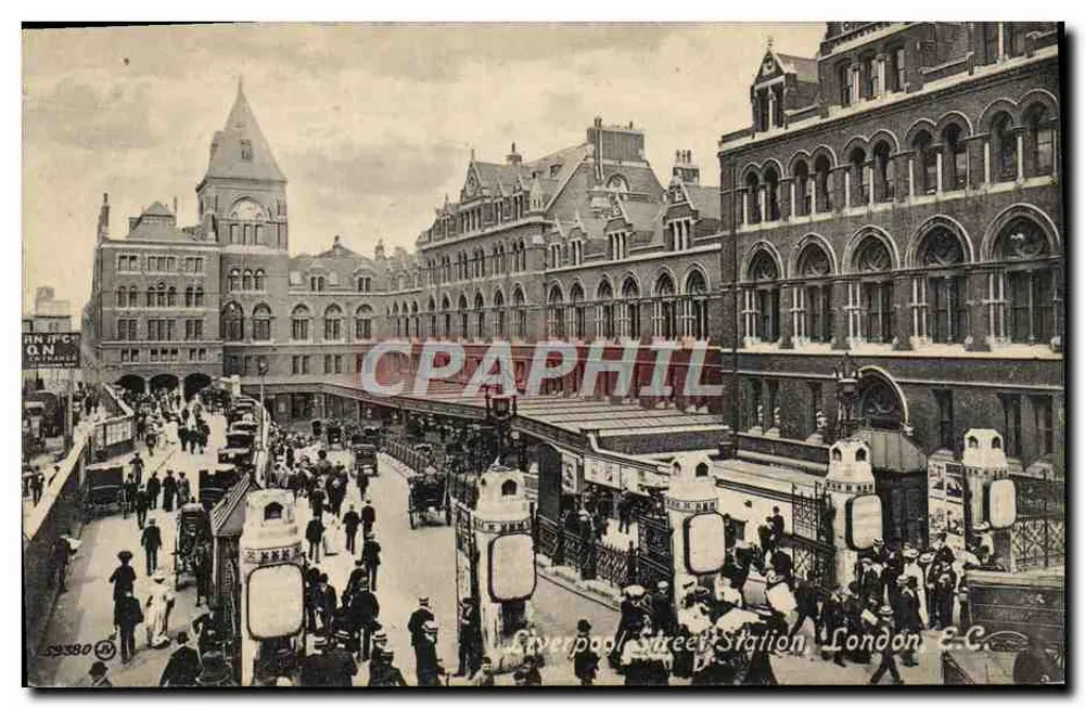 Liverpool Street Station — London — Verlag Valentine's Series - Vorderseite