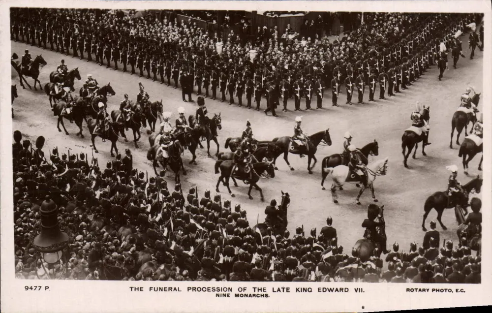 Trauerzug für König Edward VII — Rotary Photo, E.C. — n° 9477 P - Vorderseite