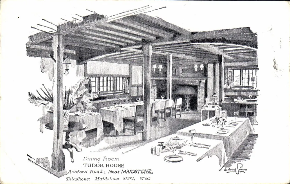 Esszimmer — Tudor House — Ashford Road, in der Nähe von Maidstone - Vorderseite