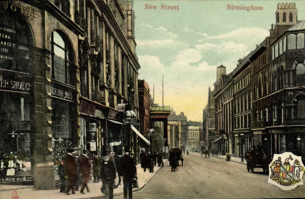 New Street — Birmingham — The Milton Post Card, n° 2570a - Awers