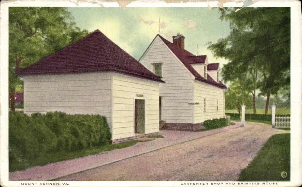 Mount Vernon, VA — Carpenters Shop und Spinning House — Gos ET Building, Tokyo - Vorderseite