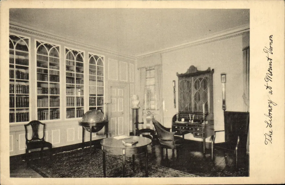 Die Bibliothek am Mount Vernon — Innenansicht — Verlag nicht sichtbar - Vorderseite