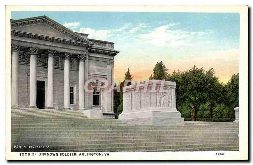 Grab des Unbekannten Soldaten — Arlington, VA — B. S. Reynolds Co. Nr. 2A882 - Vorderseite