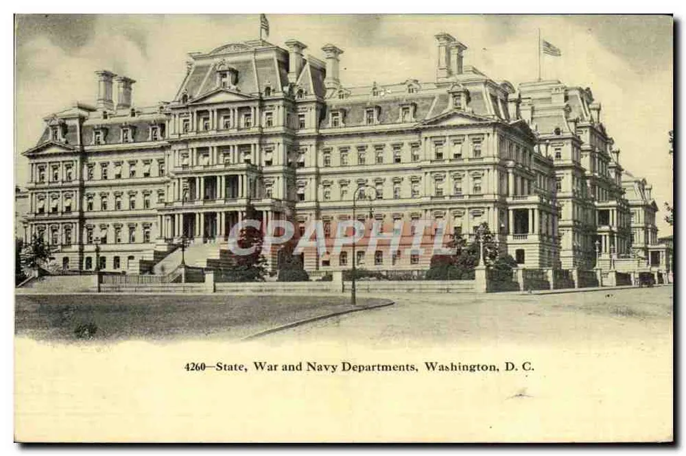 Edifício dos Departamentos do Estado, Guerra e Marinha — Washington, D.C. — série 4260 - Frente