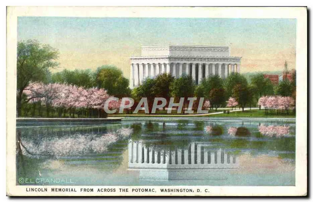 Lincoln Memorial from Across the Potomac — Washington, D.C. — E.L. Crandall - Vorderseite