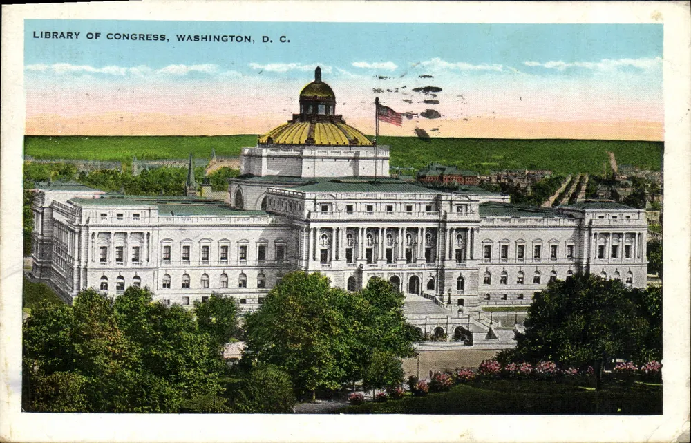 Bibliothek des Kongresses — Washington, D.C. — Verlag Garrison Toy & Novelty Co. - Vorderseite