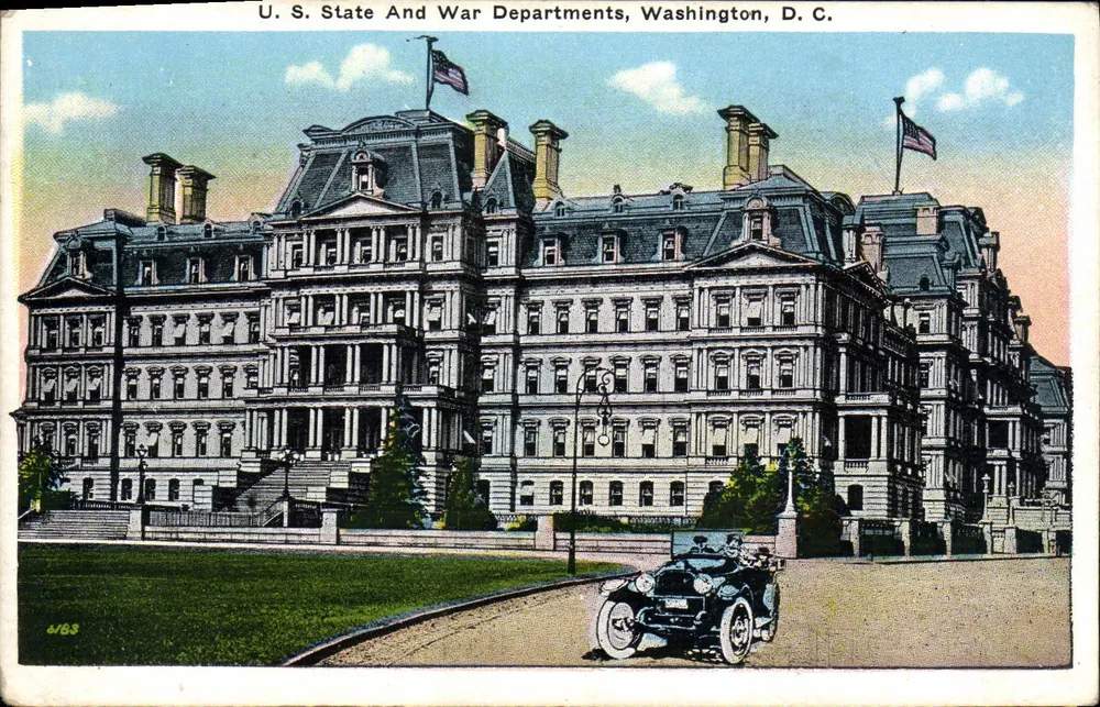 U.S. State and War Departments — Washington, D.C. — Verlag B. S. Reynolds Co. - Vorderseite