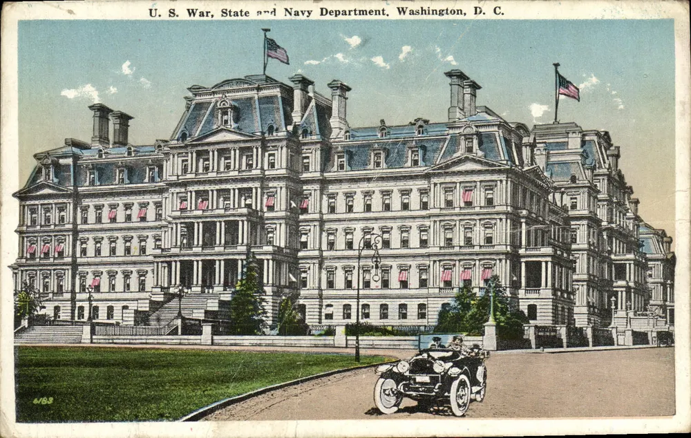 U.S. Kriegs-, Außen- und Marineamt — Washington, D.C. — Verlag B. S. Reynolds Co. - Vorderseite