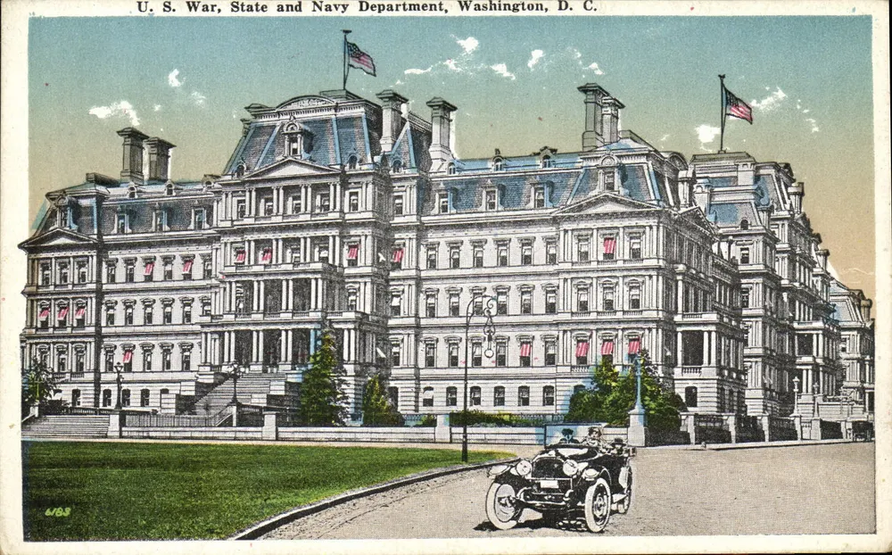 U.S. Kriegs-, Staats- und Marineamt — Washington, D.C. — Verlag B. S. Reynolds Co. - Vorderseite