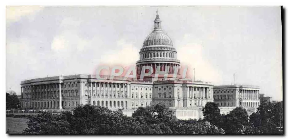 Capitólio dos Estados Unidos — vista panorâmica — The Rotograph Co., N.Y., City, Germany - Frente