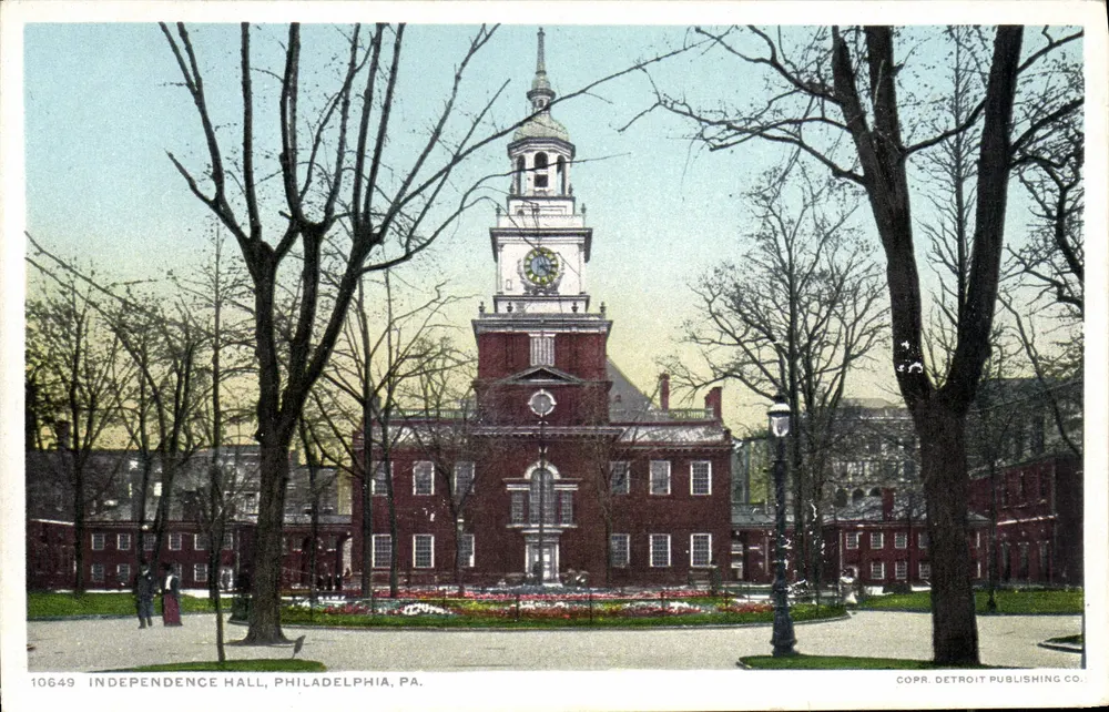Independence Hall, Filadélfia, PA — Detroit Publishing Co. n° 10649 - Frente